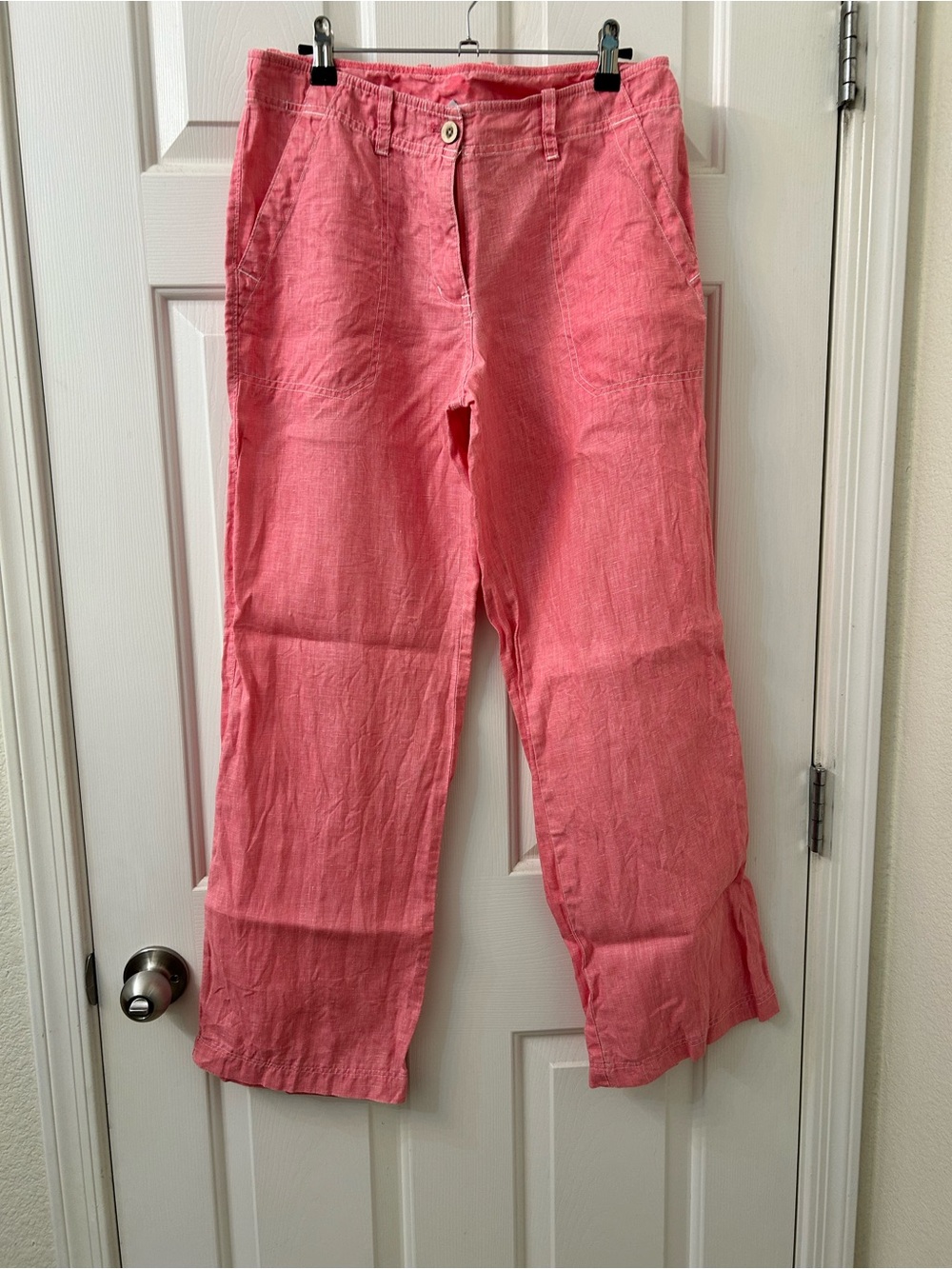 Tommy Bahama Coral Pink 100% Linen Pants